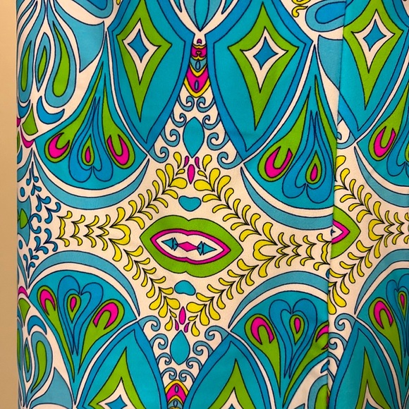 JUDE CONNALLY Aqua Pink Beautiful Colorful Elastic On Off Shoulder Top Size S - Picture 7 of 11